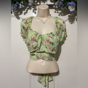 Madden NYC Floral Crop Top
